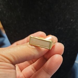 #45 Gold Rectangular Ring